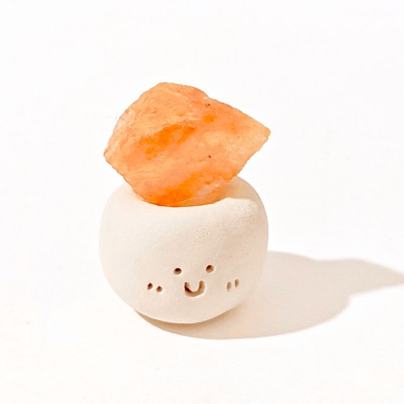 Micro Mineral Raw Crystal Gemstone Happy Face Collection