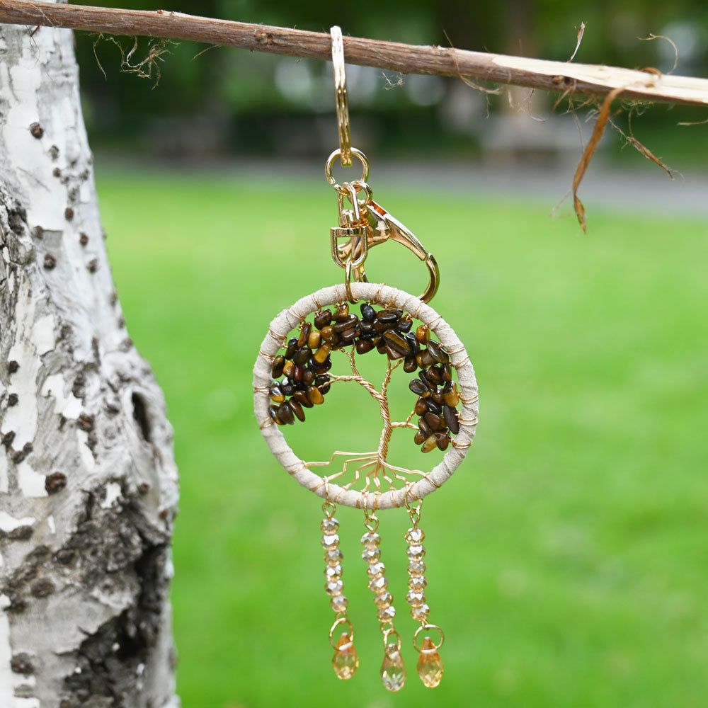 Dream Catcher Life Tree Healing Keychains
